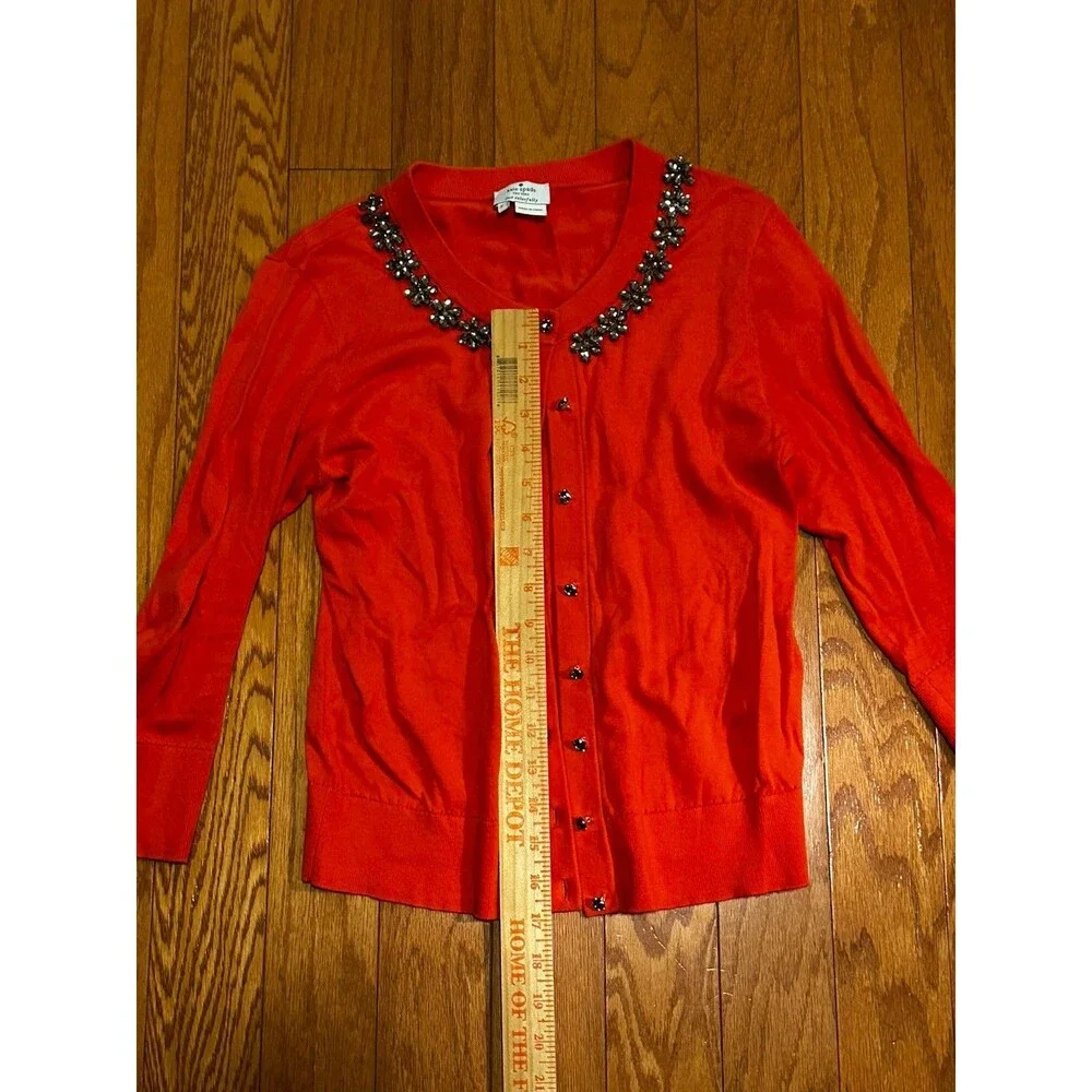 Kate Spade Women’s Jeweled Button Up Cardigan Size S